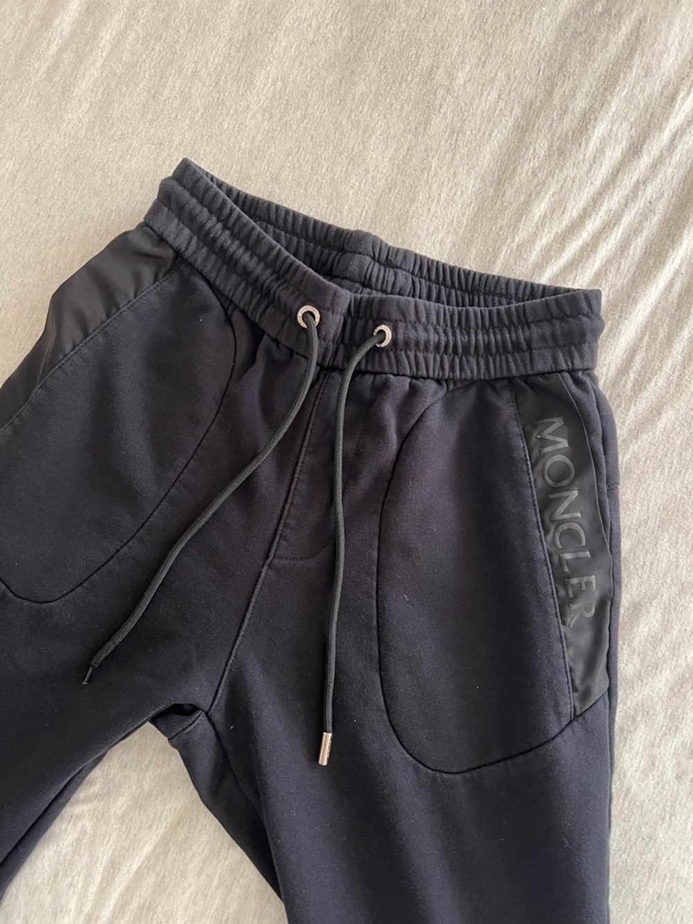 Moncler Black Athletic Drawstring Joggers - Picture 2 of 6